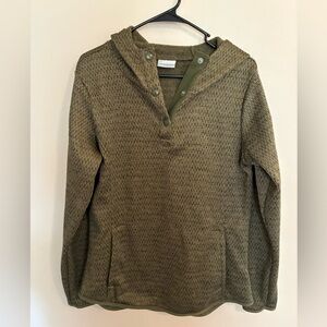 Columbia Textured Knit Olive Hoodie